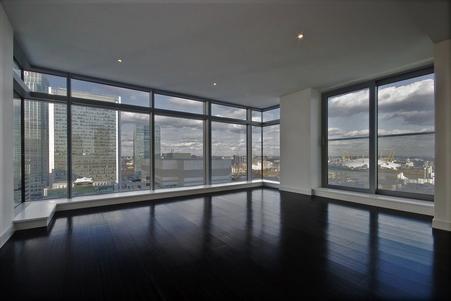 Modern apartment with large windows