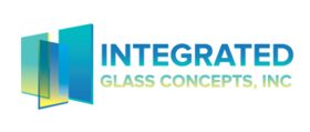 Glass-themed company logo design