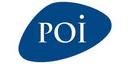 Abstract blue POI emblem