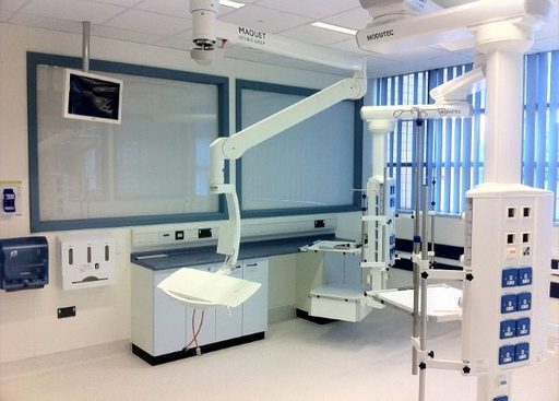 Modern hospital operating room equipment
