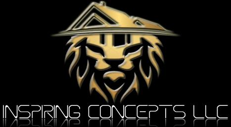 Gold lion emblem on black background