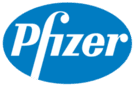 Blue oval with Pfizer text