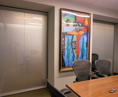 Meeting room art display