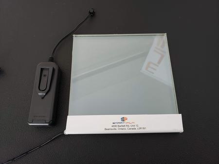 Thin square LED panel with inline controller