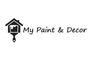 My Paint and Decor logo with paintbrush