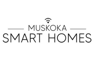 Muskoka Smart Homes logo with Wi-Fi symbol
