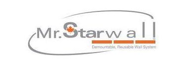 Mr. Starwall logo demountable reusable wall system